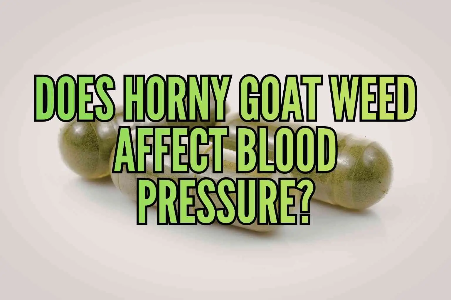 Horny Goat Weed and Blood Pressure