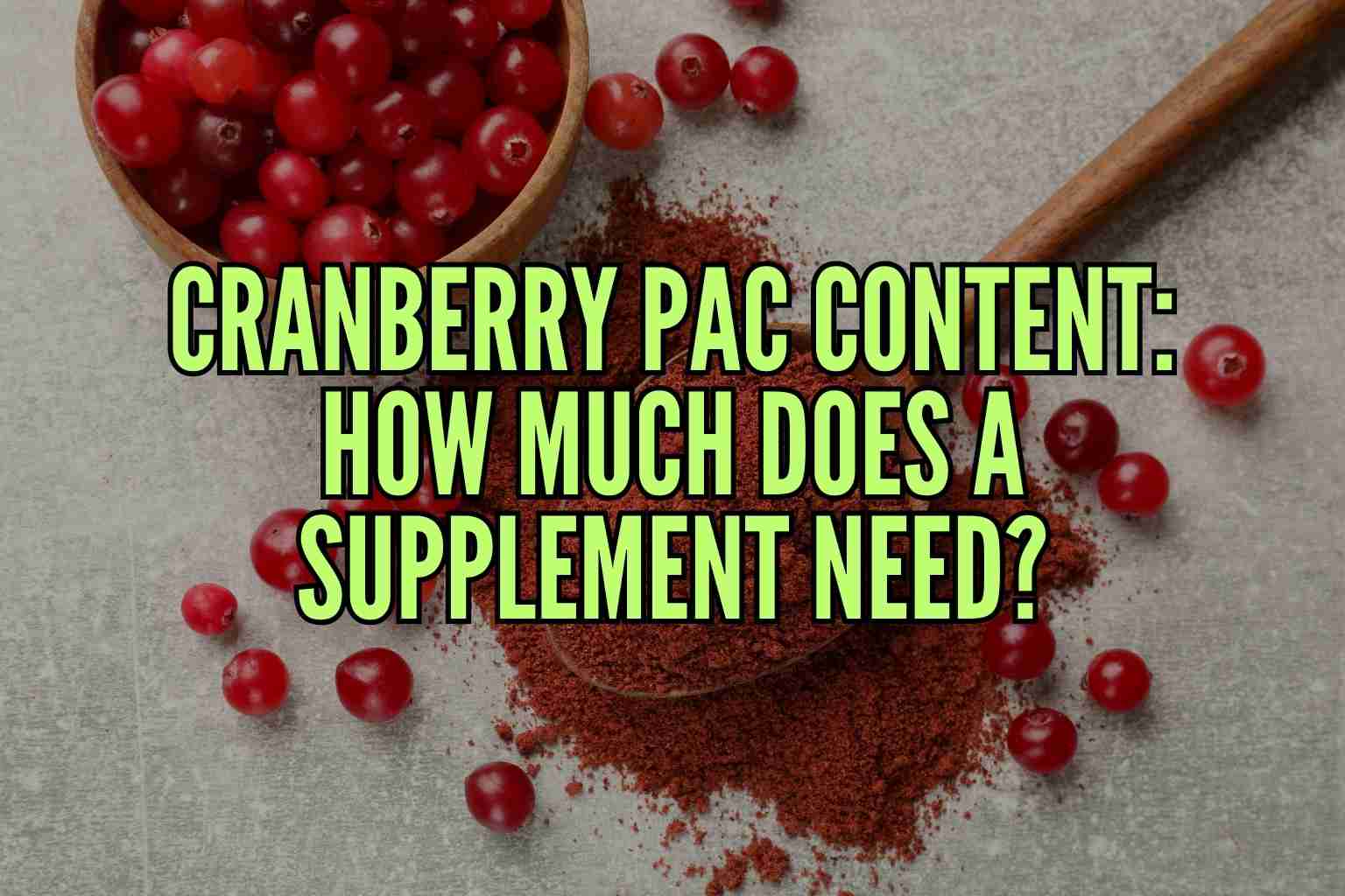 cranberry PAC content