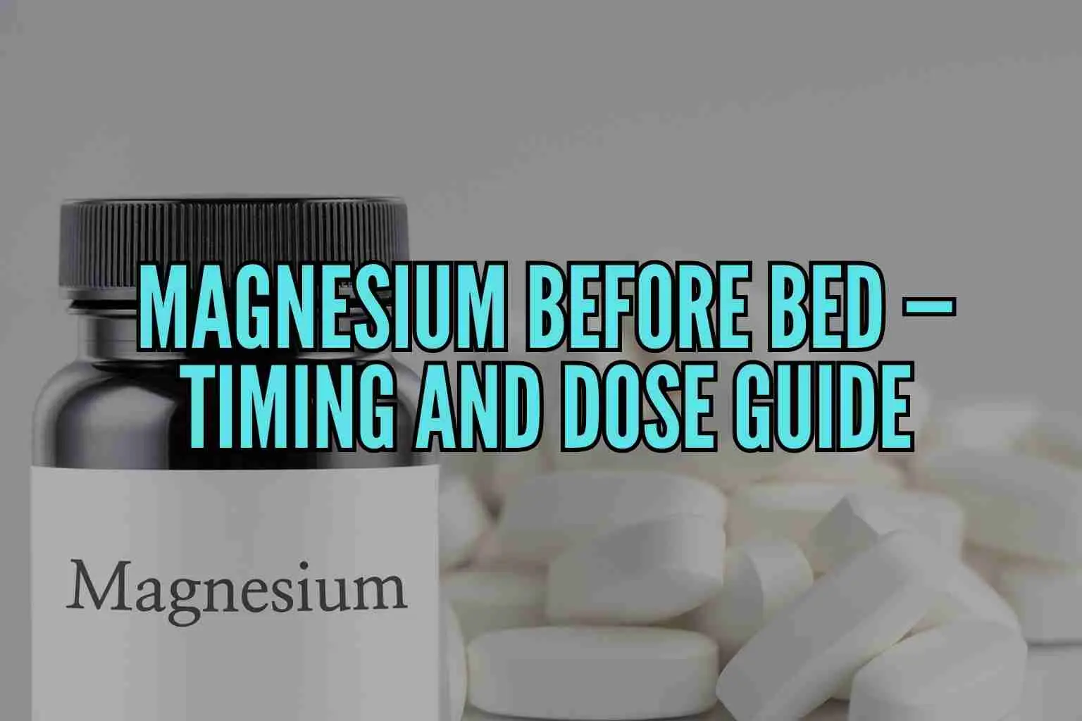 magnesium before bed