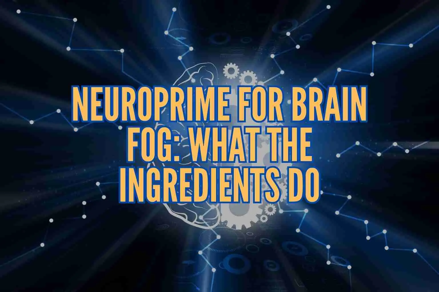 NeuroPrime for brain fog