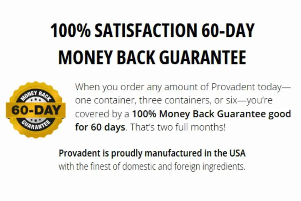 Provadent Guarantee